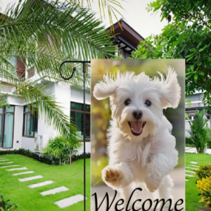 Soporte Elegante y bandera con diseño de Westy