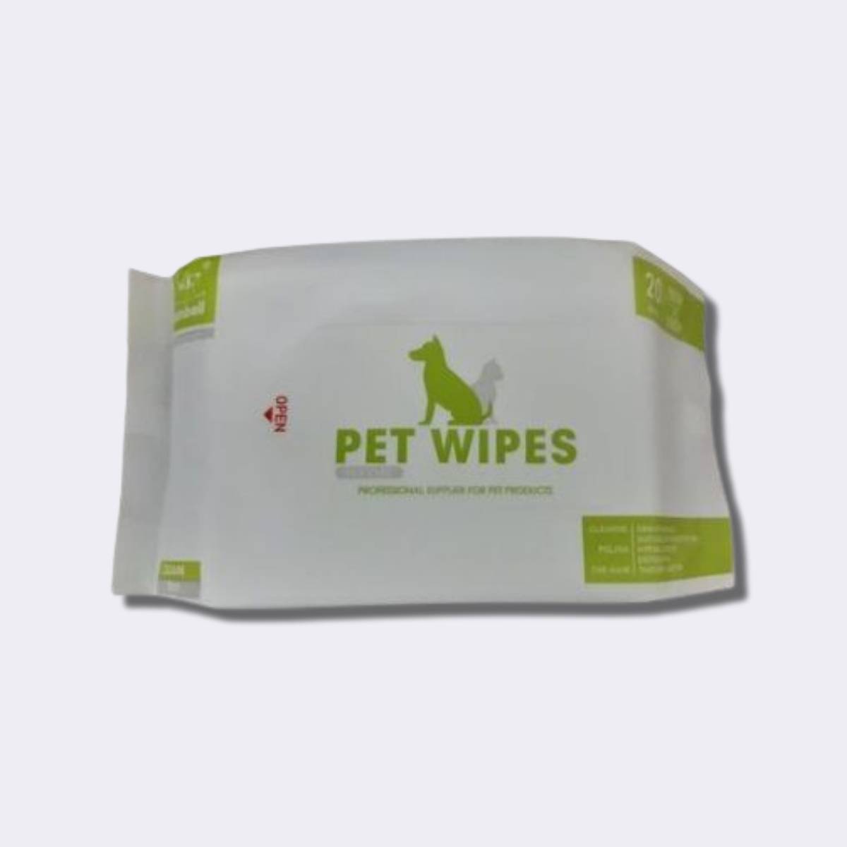 NUNBELL PET WIPES, 20 UNIDADES, TOALLITAS HÚMEDAS PARA PERROS Y GATOS