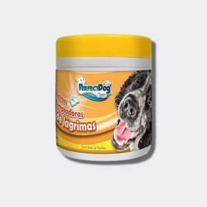 TOALLITAS LIMPIADORAS DE OJOS (LÁGRIMAS), BOTE DISPENSADOR CON 30 UNIDADES PARA PERROS Y GATOS