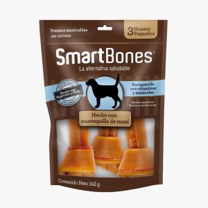 SMARTBONES HUESO PEQUEÑO MANTEQUILLA DE MANÍ – 3 unidades