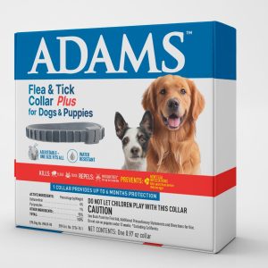 ADAMS PLUS FLEA AND TICK COLLAR FOR DOGS & PUPPYS-Collar antipulgas para cachorro y perro adulto