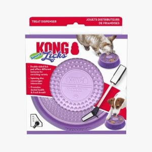 KONG LICKS SPINZ SMALL-Mat interactivo para perro y gato