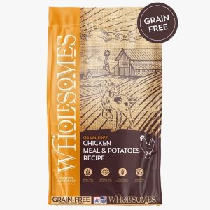 WHOLESOMES CHICKEN MEAL AND POTATOES GRAIN FREE-Concentrado GRAIN FREE para perro adulto de pollo y papas- 35lb