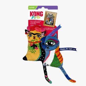 KONG CAT ARTS KAHLO/PICASSO- Kong Juguete con catnip para gato