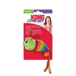 KONG BAT-A-BOUT CLACKZ CATERPILLAR-Kong juguete con catnip para gato