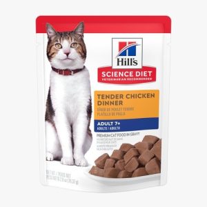 HILLS SENIOR CAT 7+ CHICKEN TENDER POUCH-2.8oz