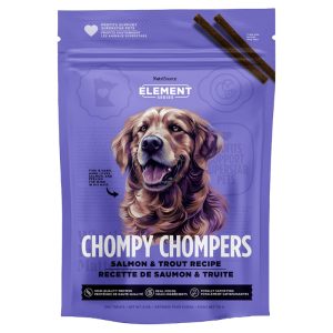 NUTRISOURCE TREATS CHOMPY CHOMPERS PERRO-salmón y trucha  6oz