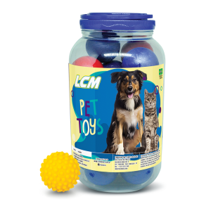 POTE CON 12 PELOTAS CON CLAVO