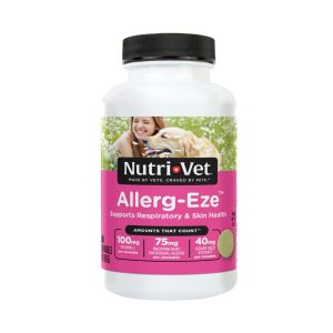 NUTRI-VET ALLERG-EZE CHEWABLES-Suplemento para perros con las alergias ambientales-60 tabletas