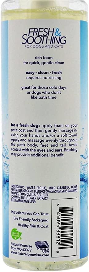 FRESH & SOOTHING NATURAL WATERLESS FOAMING SHAMPOO-Baño en seco 11oz - Imagen 2