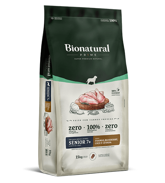 Bionatural Prime Perros Senior +7 Razas Medianas y Grandes 15 KG