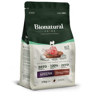Bionatural Prime Adulto Razas Pequeñas Sabor Cordero 2.5kg