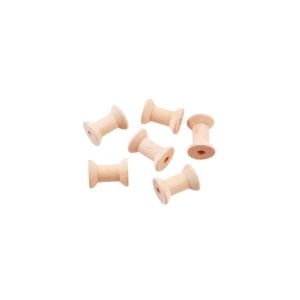 Carrete pequeño de madera natural