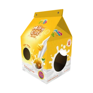 Casa De Cartón Con Rascador Para Gato