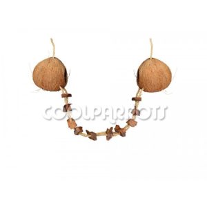 Casita/nido doble de coco