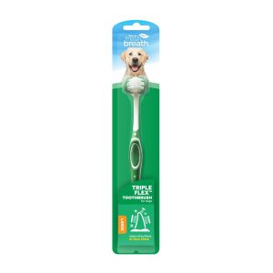 FRESH BREATH TRIPE FLEX TOOTHBRUSH-Cepillo dental para perro grande