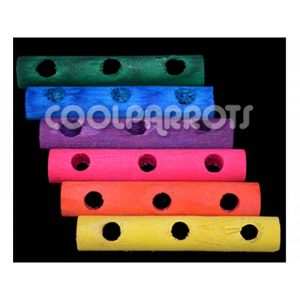 Cilindro de madera de 3 agujeros