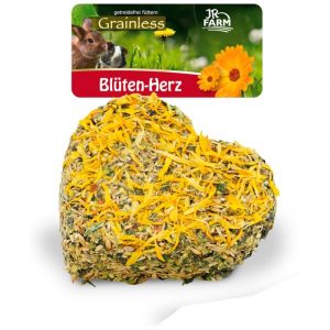 Corazón de hierba con flores 90 grs