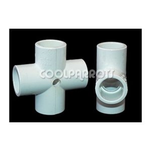 Cruz de PVC con agujero