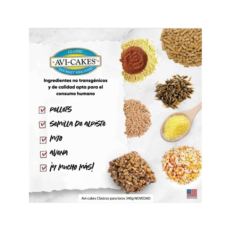 Delicias Lafeber Avi Cakes Clasic para loros - Imagen 4