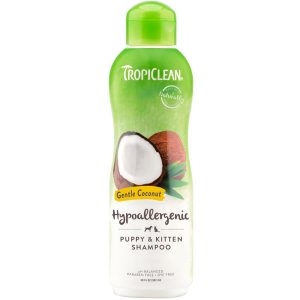 TROPICLEAN SHAMPOO GENTLE & COCONUT HYPOALLERGENIC 12oz