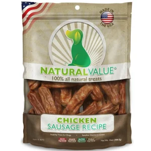 TREAT NATURAL VALUE POLLO SAUSAGE RECIPE  – Perro 13onz