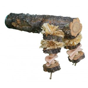 Natural Shredding Corky Toy Perch