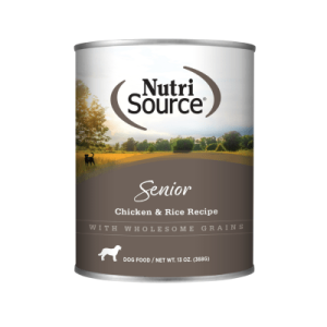 COMIDA HÚMEDA NUTRISOURCE PARA PERRO SENIOR Pollo y Arroz 13 Onz