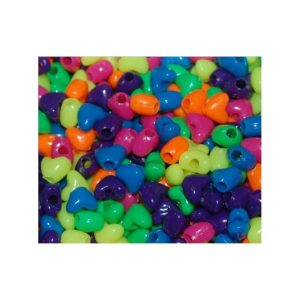 Pack de 20 corazones acrílicos de 1 cm