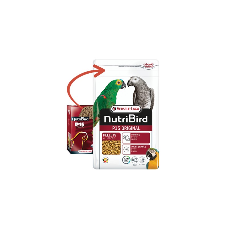 Pienso para loros medianos y grandes Nutribird p15 original - Imagen 3