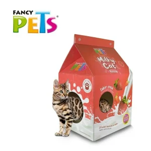 Casa De Cartón Con Rascador Para Gato