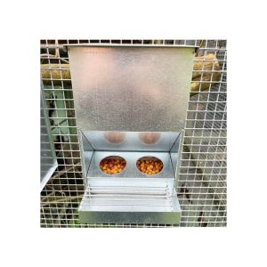 Tolva metálica para loros