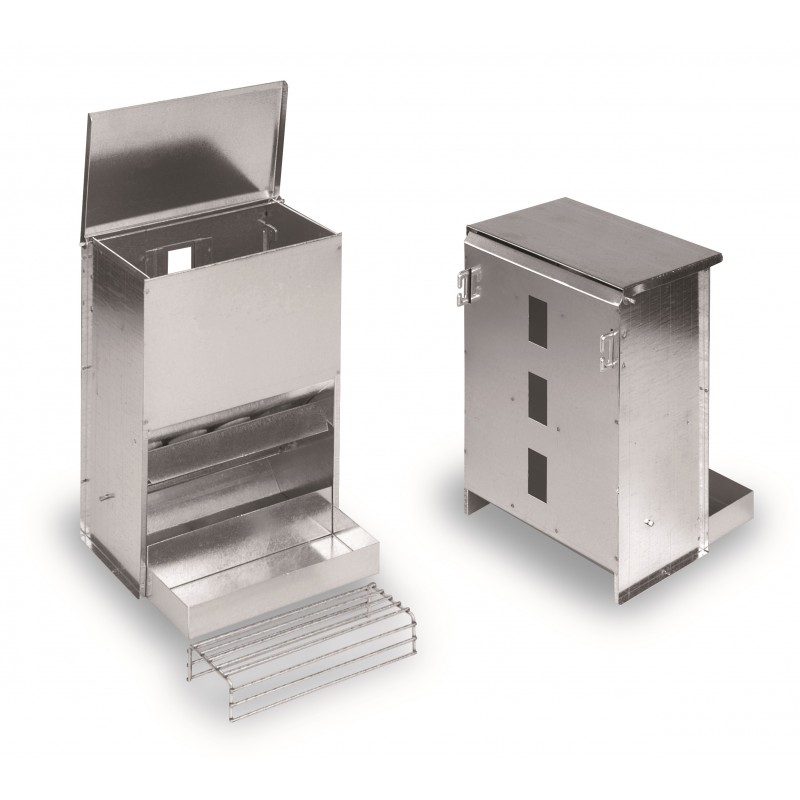 Tolva metálica para pequeñas aves - Imagen 2