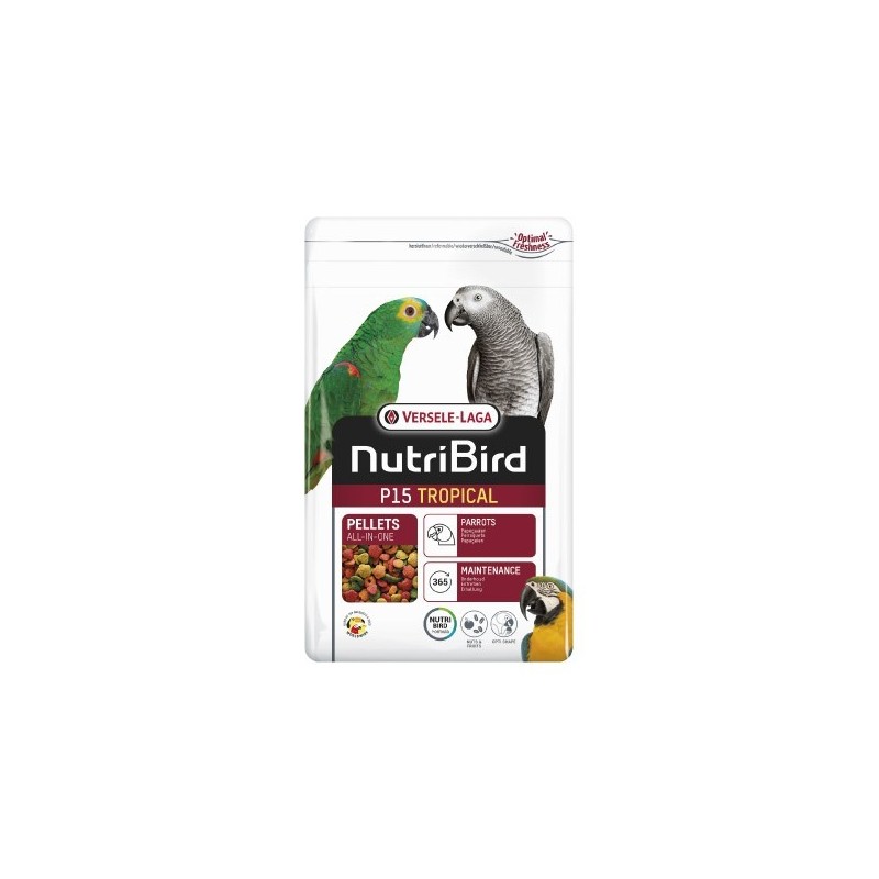 Pienso para loros medianos y grandes Nutribird p15 original